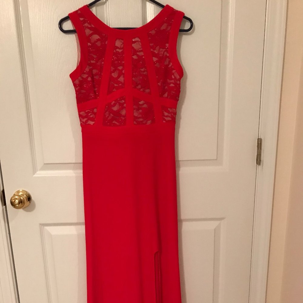 Morgan & Co. red dress, long